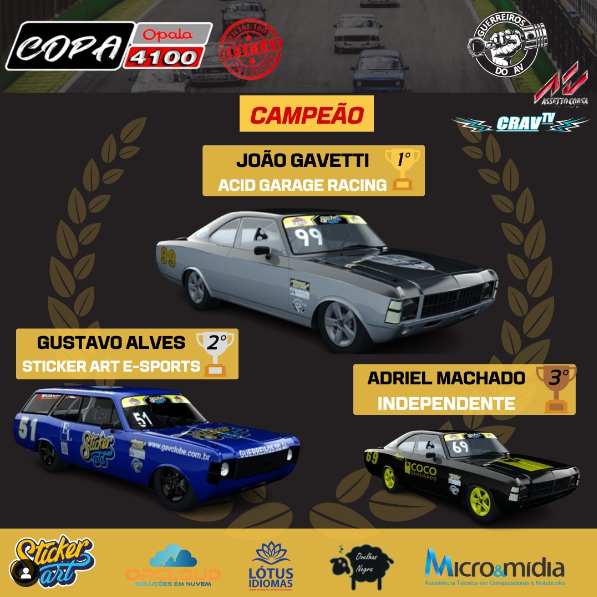 60ª COPA GAV – Copa Opala 4100 Oficial – 2ª Temporada – Encerrada