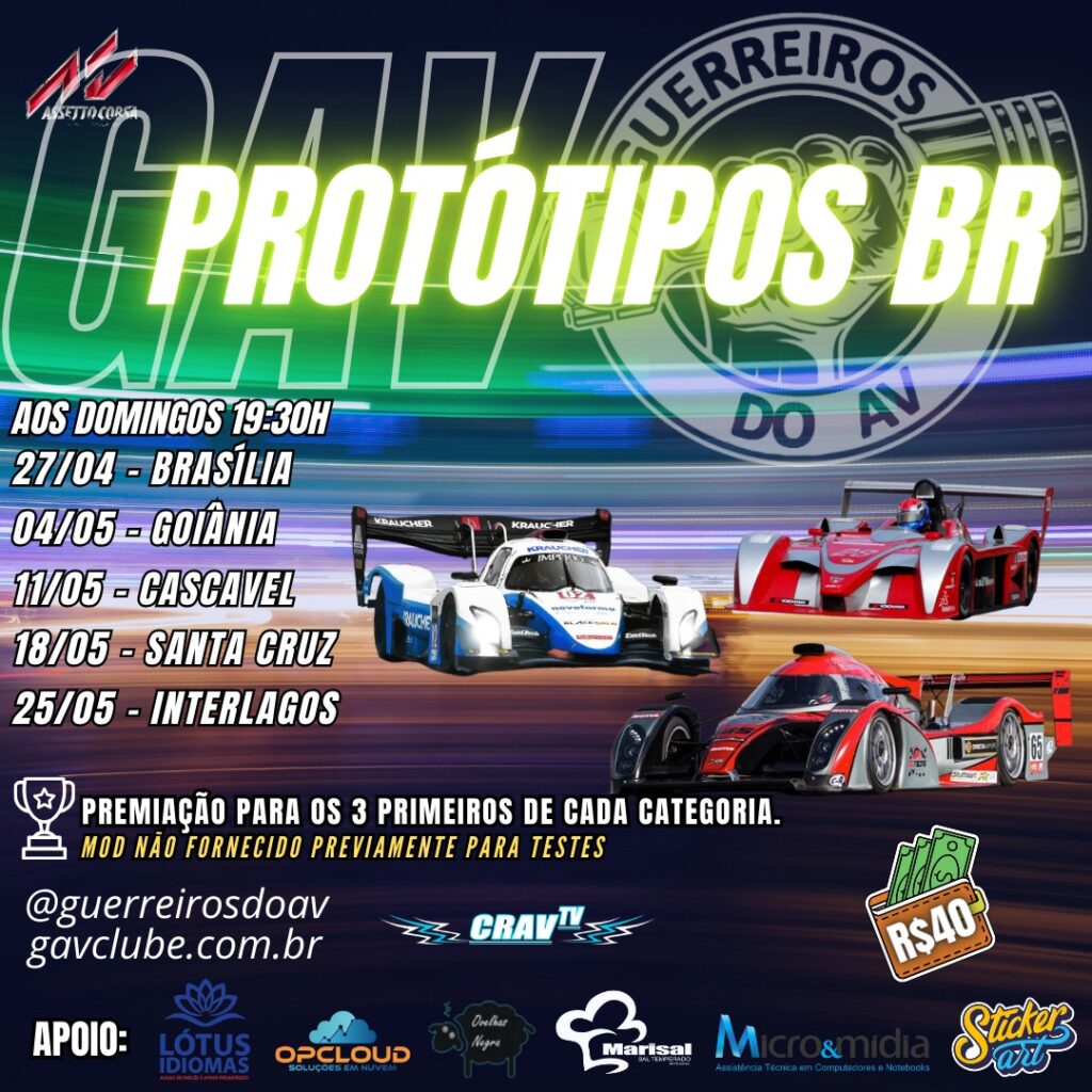 69ª COPA GAV – Protótipos P1, P2 e P3